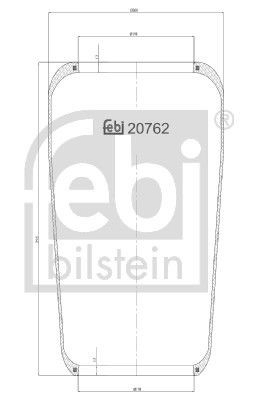Купити A3823277101 Mercedes Пневмоподушка/Пневморессора моста